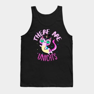 Cute Crazy Psycedelic Unicorn Cat Chimaera Artwork Tank Top